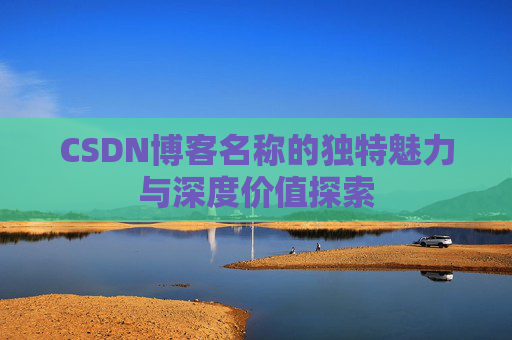 CSDN博客名称的独特魅力与深度价值探索